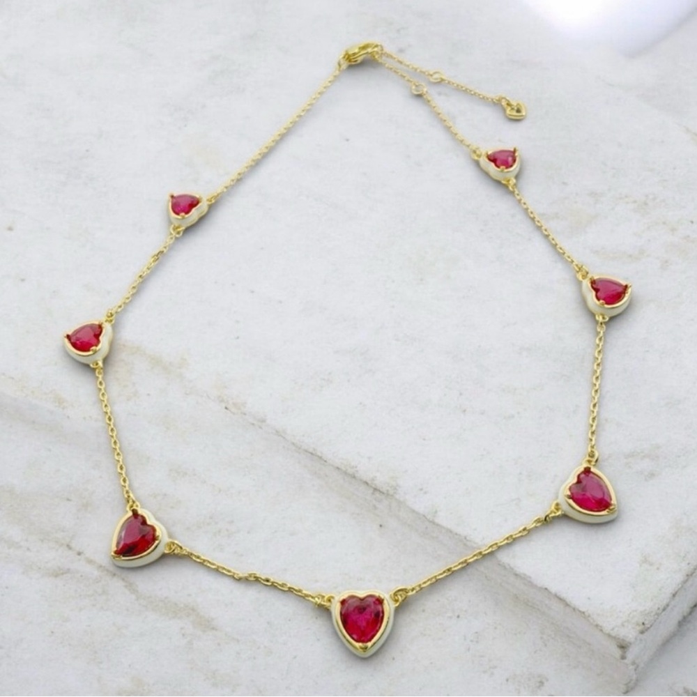Kate Spade Sweetheart Station Necklace NWT Dustbag Included - Picture 6 of 10